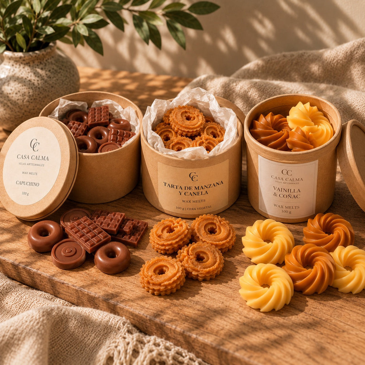 Pack Tarde de Otoño Casa Calma con wax melts y quemador
