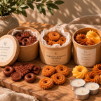 Pack Tarde de Otoño de Casa Calma con tres envases abiertos de wax melts de capuchino, tarta de manzana y canela, y vainilla y coñac