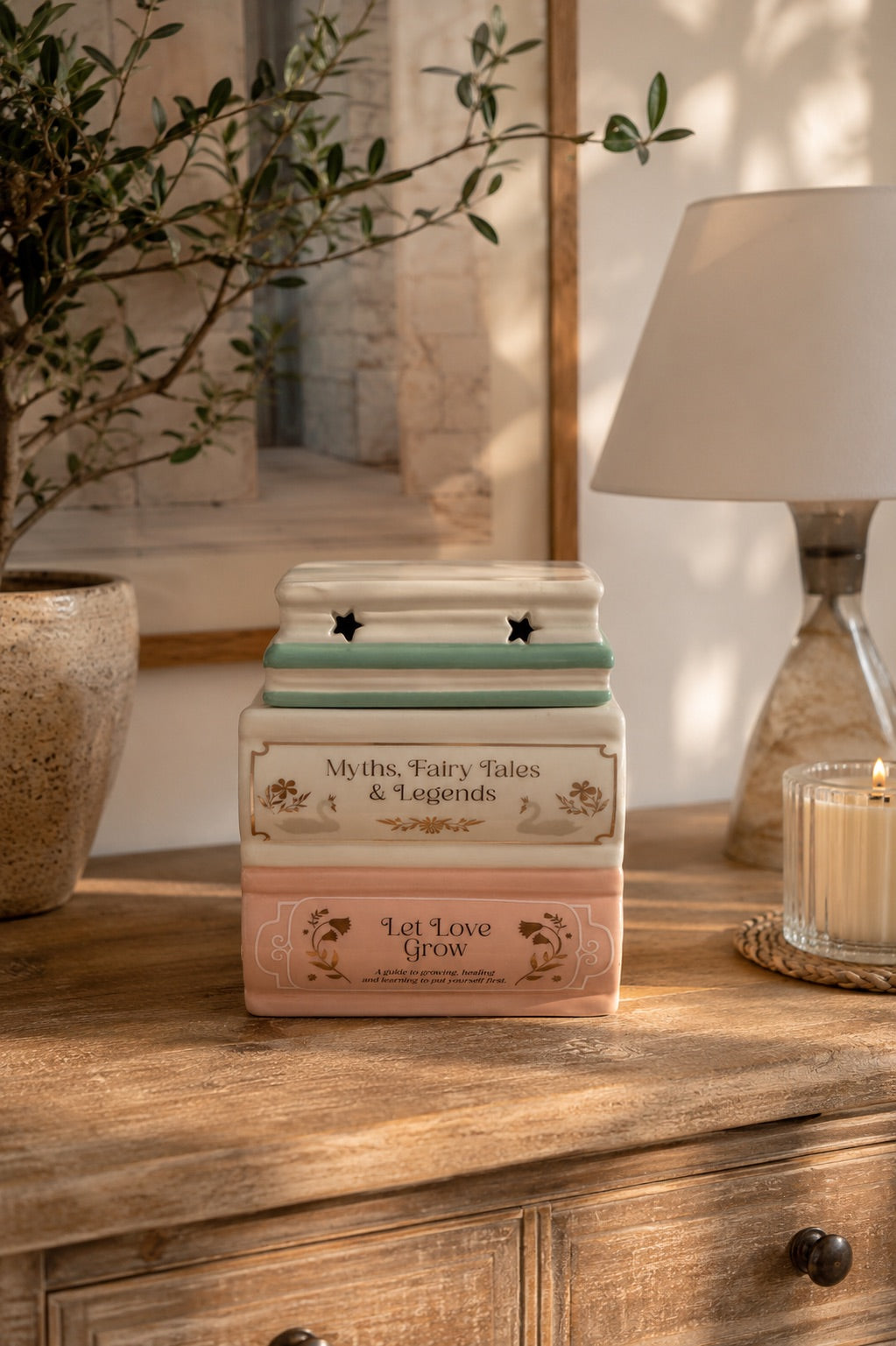 Quemador de wax melts Libros de cerámica, lifestyle | Casa Calma