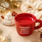 Quemador de wax melts Taza de Navidad, vista abierto de Casa Calma