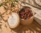 Wax melts Capuchino Italiano de Casa Calma en bote abierto