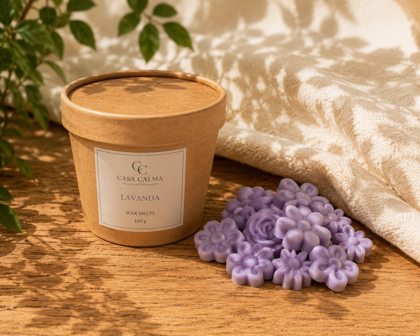 Wax Melts Lavanda Casa Calma bote cerrado