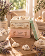 Wax Melts de Lavanda natural de Casa Calma en quemador libros