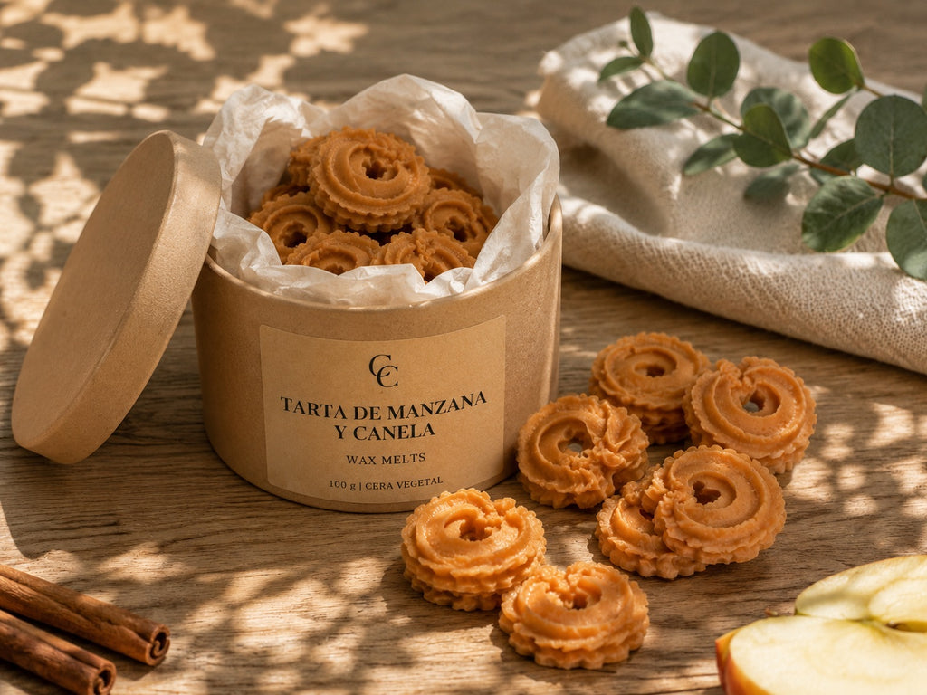 Wax Melts Tarta de Manzana y Canela Casa Calma vista frontal